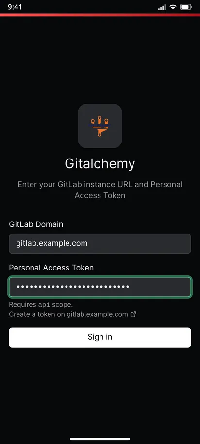 Sign In to GitLab on Android With an Access Token